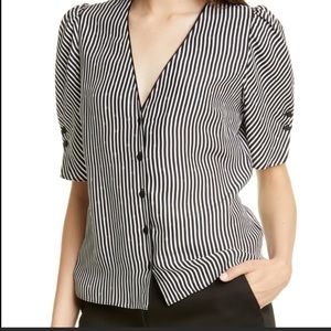 NWT FRAME Olivia Stripe Tip for holiday parties!